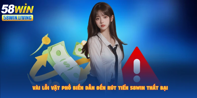 Lưu ý để quá trình rút tiền 58win được diễn ra thuận lợi